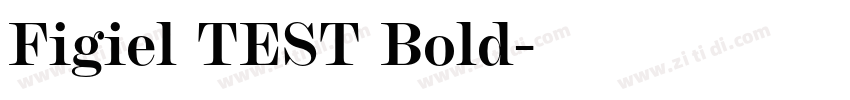 Figiel TEST Bold字体转换